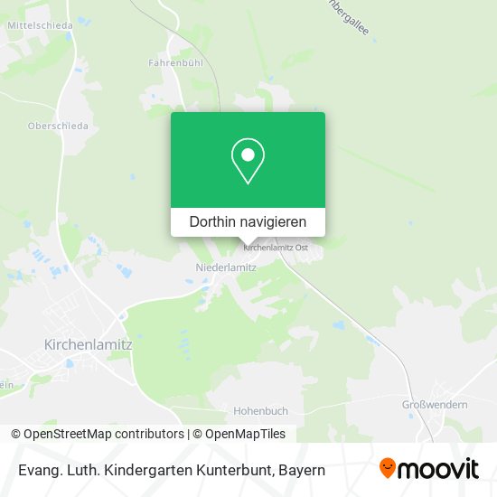 Evang. Luth. Kindergarten Kunterbunt Karte