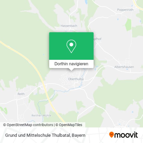 Grund und Mittelschule Thulbatal Karte