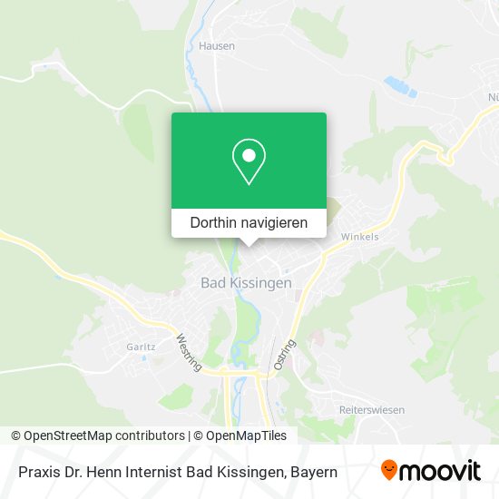 Praxis Dr. Henn Internist Bad Kissingen Karte