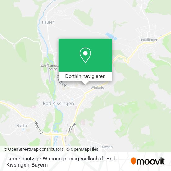 Gemeinnützige Wohnungsbaugesellschaft Bad Kissingen Karte