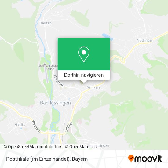 Postfiliale (im Einzelhandel) Karte