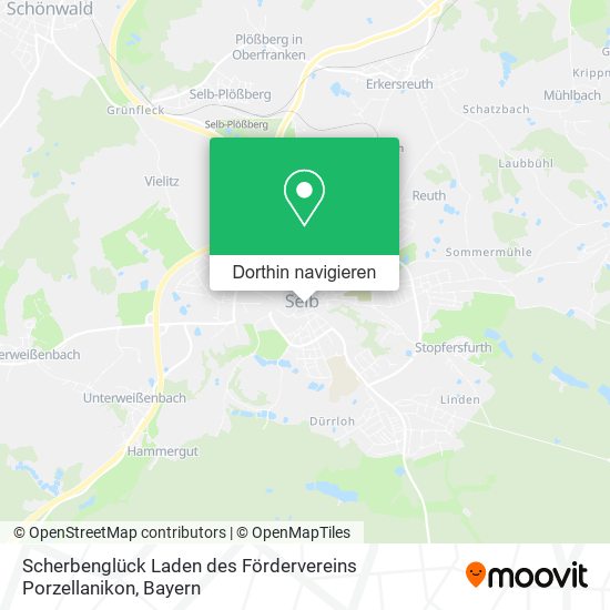 Scherbenglück Laden des Fördervereins Porzellanikon Karte