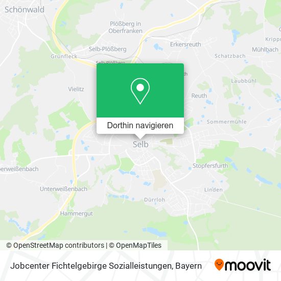 Jobcenter Fichtelgebirge Sozialleistungen Karte