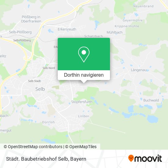 Städt. Baubetriebshof Selb Karte