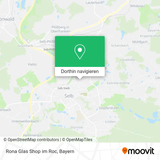 Rona Glas Shop im Roc Karte