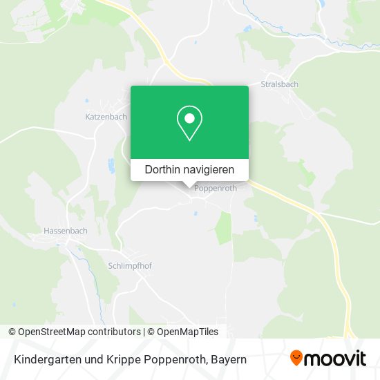Kindergarten und Krippe Poppenroth Karte