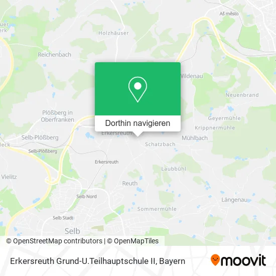 Erkersreuth Grund-U.Teilhauptschule II Karte