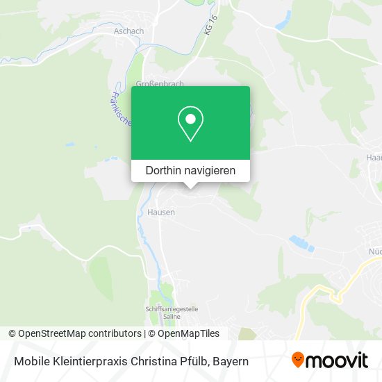 Mobile Kleintierpraxis Christina Pfülb Karte