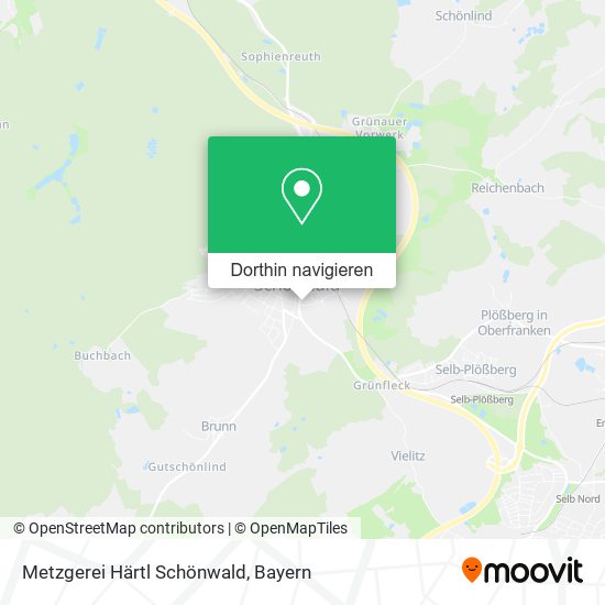 Metzgerei Härtl Schönwald Karte