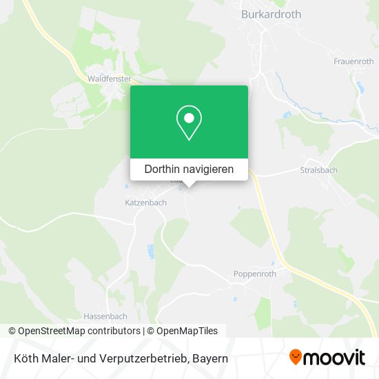 Köth Maler- und Verputzerbetrieb Karte