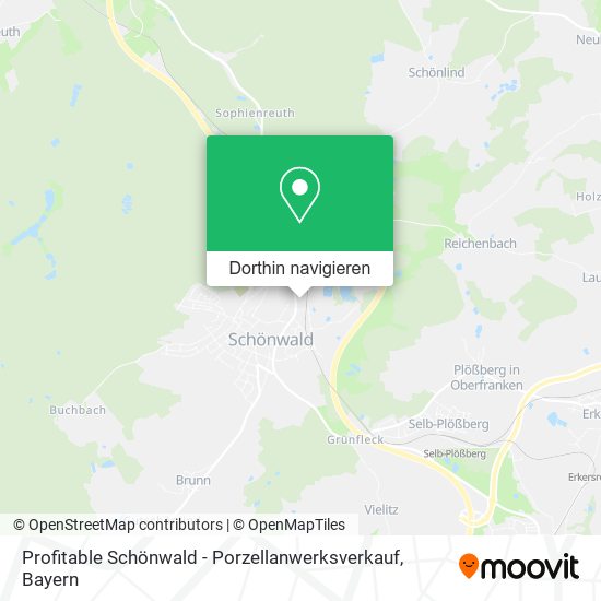 Profitable Schönwald - Porzellanwerksverkauf Karte