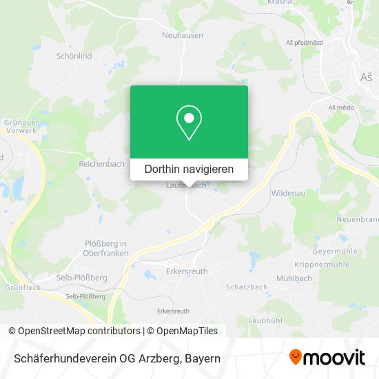 Schäferhundeverein OG Arzberg Karte