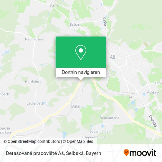 Detašované pracoviště Aš, Selbská Karte