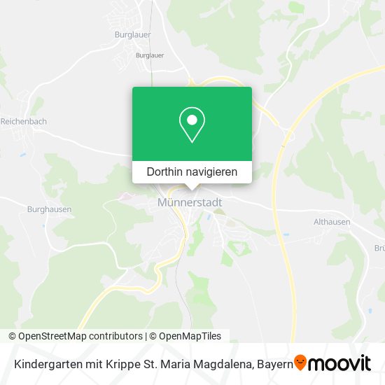Kindergarten mit Krippe St. Maria Magdalena Karte