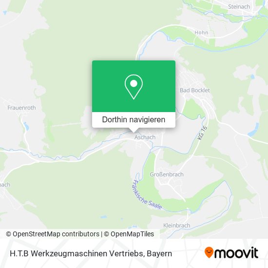 H.T.B Werkzeugmaschinen Vertriebs Karte