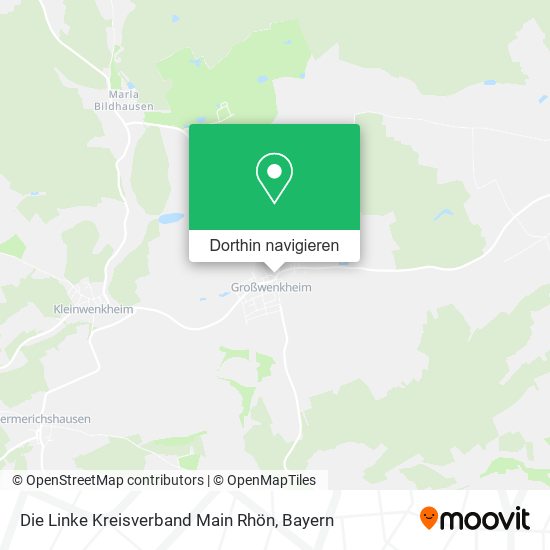 Die Linke Kreisverband Main Rhön Karte