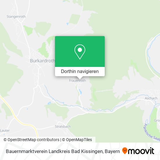 Bauernmarktverein Landkreis Bad Kissingen Karte