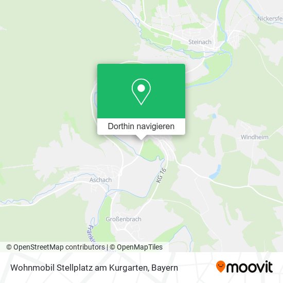 Wohnmobil Stellplatz am Kurgarten Karte