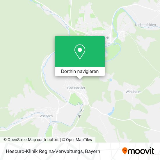 Hescuro-Klinik Regina-Verwaltungs Karte