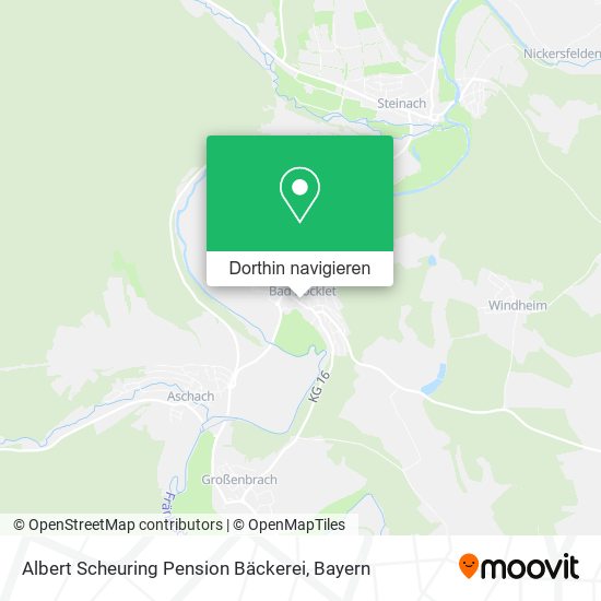Albert Scheuring Pension Bäckerei Karte