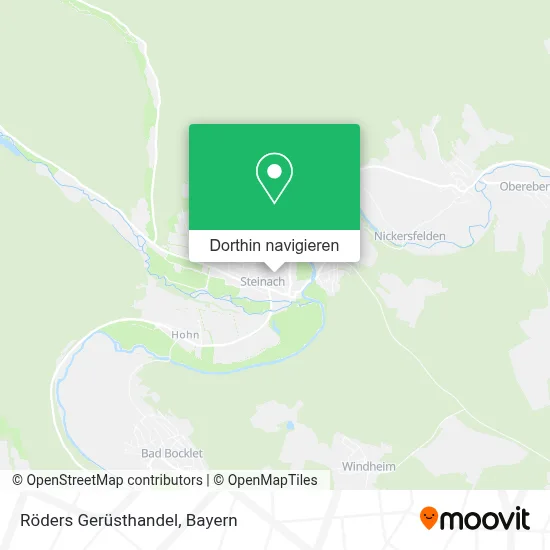 Röders Gerüsthandel Karte