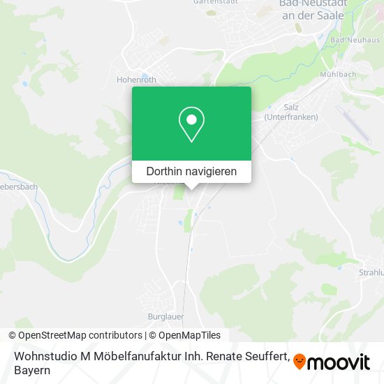 Wohnstudio M Möbelfanufaktur Inh. Renate Seuffert Karte