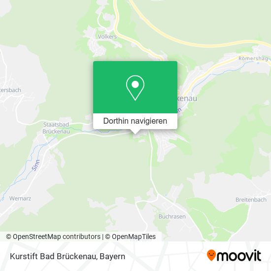 Kurstift Bad Brückenau Karte