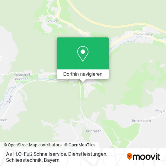 As H.O. Fuß Schnellservice, Dienstleistungen, Schliesstechnik Karte