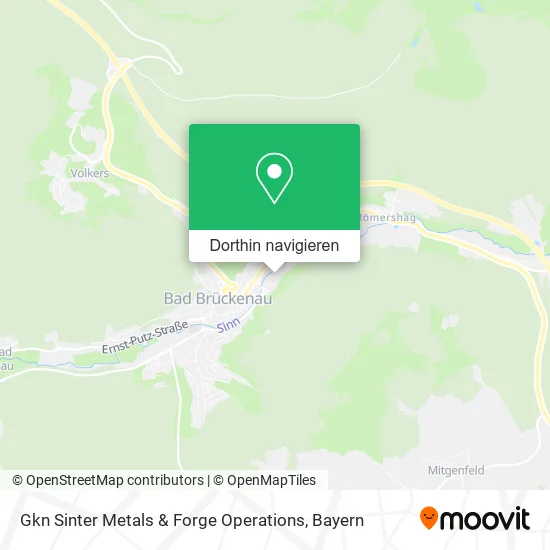 Gkn Sinter Metals & Forge Operations Karte