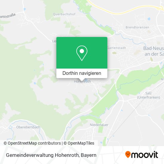 Gemeindeverwaltung Hohenroth Karte
