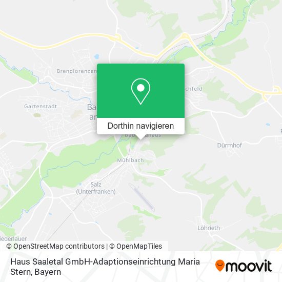 Haus Saaletal GmbH-Adaptionseinrichtung Maria Stern Karte