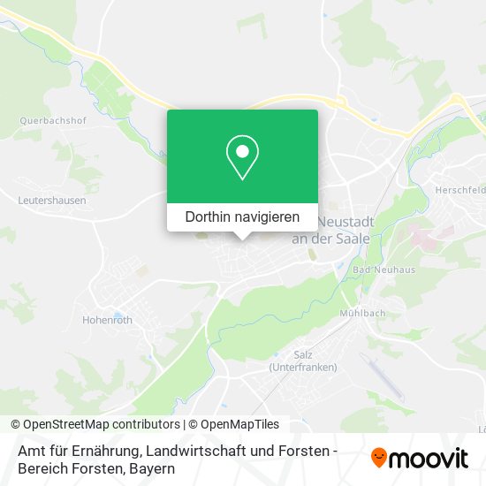 Amt für Ernährung, Landwirtschaft und Forsten - Bereich Forsten Karte