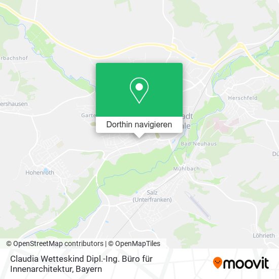 Claudia Wetteskind Dipl.-Ing. Büro für Innenarchitektur Karte