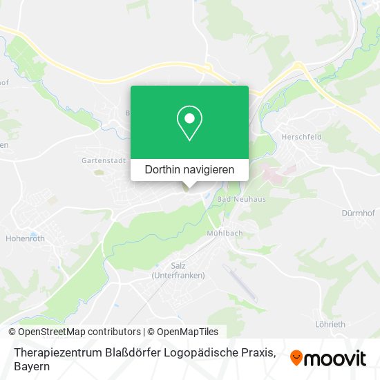 Therapiezentrum Blaßdörfer Logopädische Praxis Karte
