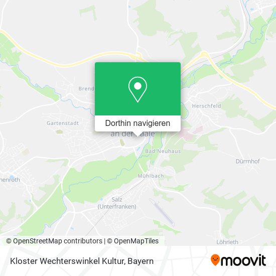 Kloster Wechterswinkel Kultur Karte