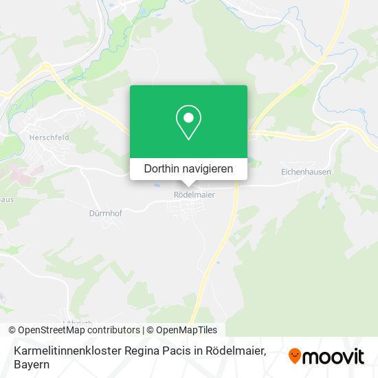 Karmelitinnenkloster Regina Pacis in Rödelmaier Karte