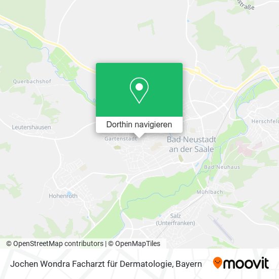 Jochen Wondra Facharzt für Dermatologie Karte