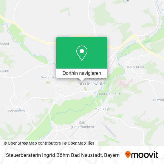 Steuerberaterin Ingrid Böhm Bad Neustadt Karte
