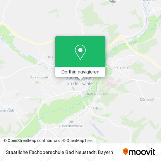 Staatliche Fachoberschule Bad Neustadt Karte