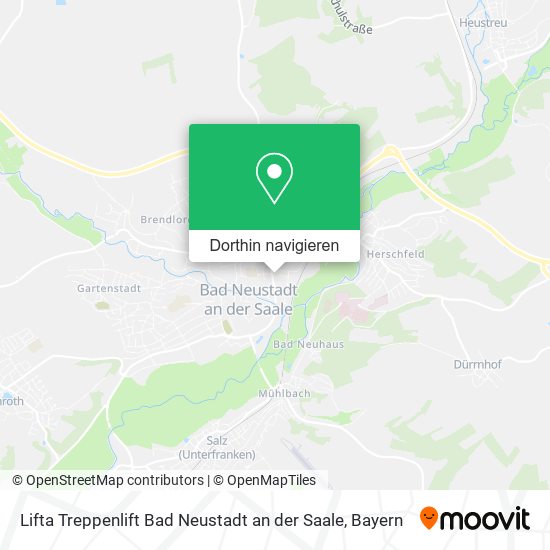 Lifta Treppenlift Bad Neustadt an der Saale Karte