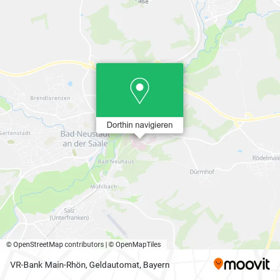 VR-Bank Main-Rhön, Geldautomat Karte