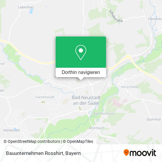 Bauunternehmen Rosshirt Karte