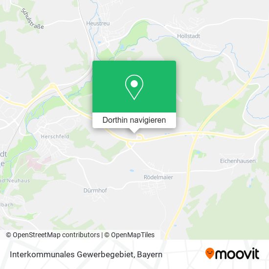 Interkommunales Gewerbegebiet Karte