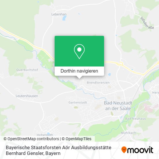 Bayerische Staatsforsten Aör Ausbildungsstätte Bernhard Gensler Karte