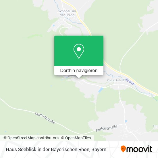 Haus Seeblick in der Bayerischen Rhön Karte