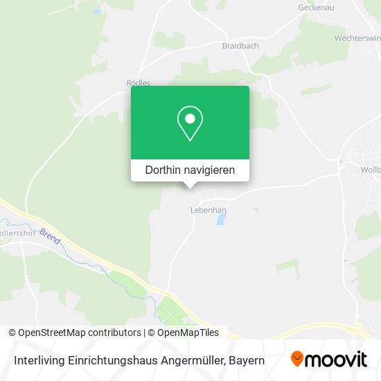Interliving Einrichtungshaus Angermüller Karte