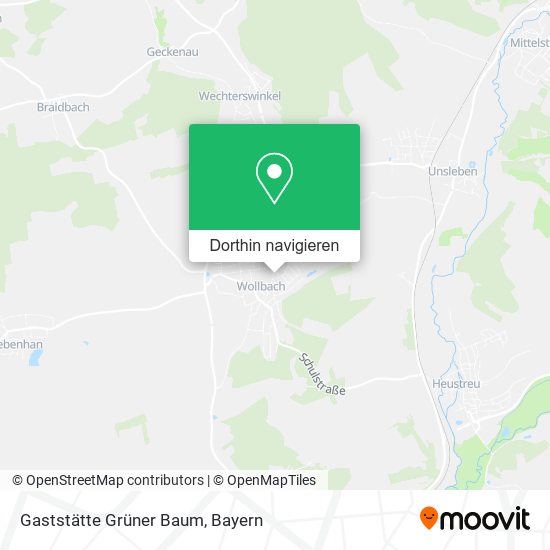 Gaststätte Grüner Baum Karte
