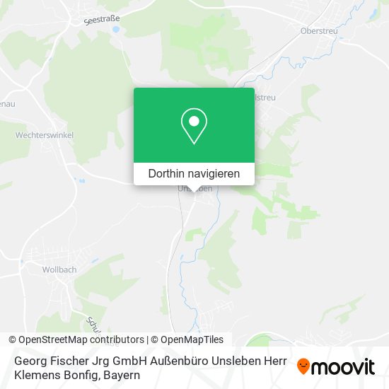 Georg Fischer Jrg GmbH Außenbüro Unsleben Herr Klemens Bonfig Karte
