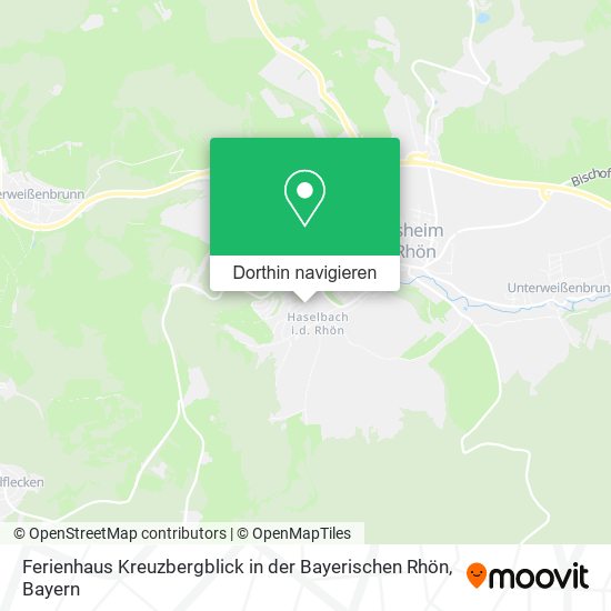 Ferienhaus Kreuzbergblick in der Bayerischen Rhön Karte