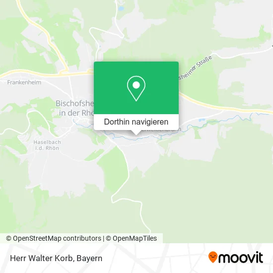 Herr Walter Korb Karte